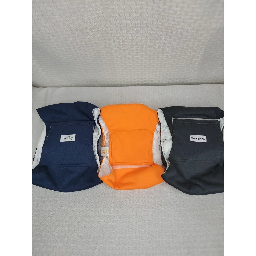 JOYDAOG Male Dog Belly‎ Bands Wraps Washable Reusable Large & XL Lot of 3 EUC